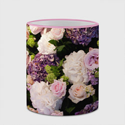 Кружка 3D Весенние цветы, цвет: 3D-розовый кант — фото 2