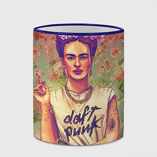 Кружка цветная Фрида / 3D-Синий кант – фото 2