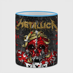 Кружка 3D Metallica XXX, цвет: 3D-небесно-голубой кант — фото 2
