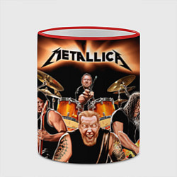 Кружка 3D Metallica Band, цвет: 3D-красный кант — фото 2