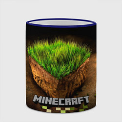 Кружка 3D Майнкрафт, цвет: 3D-синий кант — фото 2