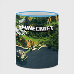 Кружка 3D Minecraft Location, цвет: 3D-небесно-голубой кант — фото 2