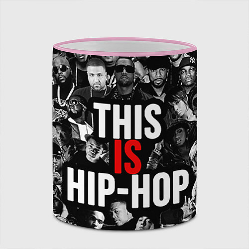 Кружка цветная This is hip-hop / 3D-Розовый кант – фото 2