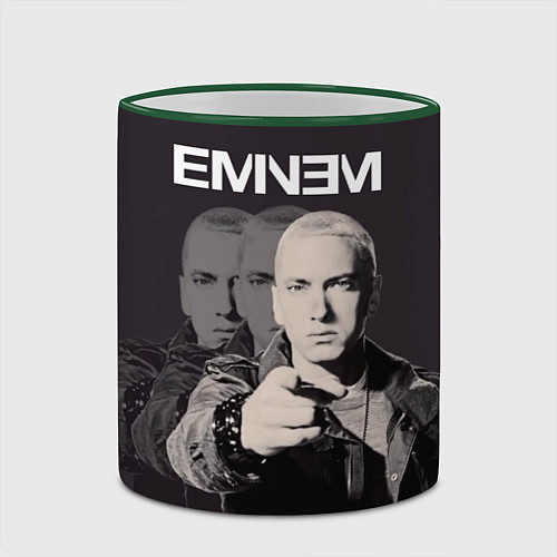 Кружка цветная Eminem: You / 3D-Зеленый кант – фото 2