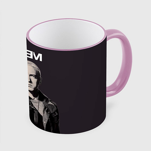 Кружка цветная Eminem: You / 3D-Розовый кант – фото 1