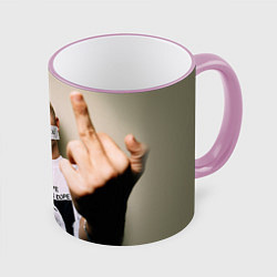 Кружка 3D Eminem: I am Rap, цвет: 3D-розовый кант