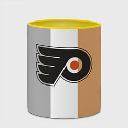Кружка 3D Philadelphia Flyers, цвет: 3D-белый + желтый — фото 2