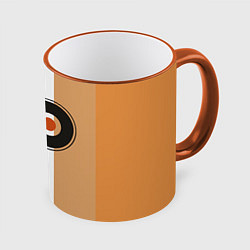 Кружка 3D Philadelphia Flyers, цвет: 3D-оранжевый кант