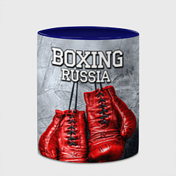 Кружка 3D Boxing Russia, цвет: 3D-белый + синий — фото 2