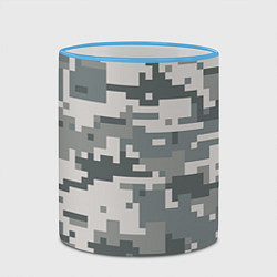 Кружка 3D Камуфляж, цвет: 3D-небесно-голубой кант — фото 2
