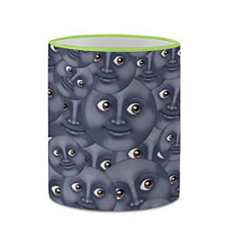 Кружка 3D Эмодзи, цвет: 3D-светло-зеленый кант — фото 2