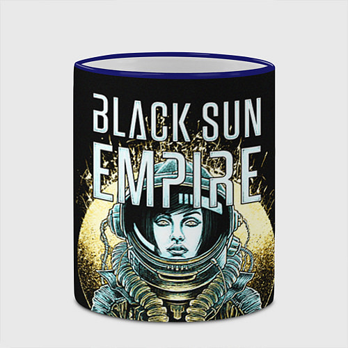 Кружка цветная Black Sun Empire / 3D-Синий кант – фото 2