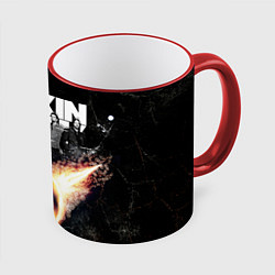 Кружка 3D Linkin Park: Comet, цвет: 3D-красный кант