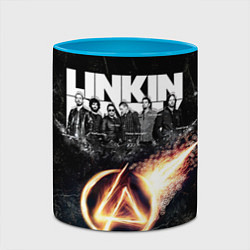 Кружка 3D Linkin Park: Comet, цвет: 3D-белый + небесно-голубой — фото 2