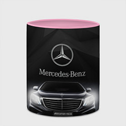 Кружка 3D Mercedes, цвет: 3D-белый + розовый — фото 2