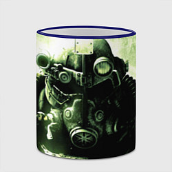Кружка 3D Fallout Robot, цвет: 3D-синий кант — фото 2