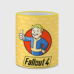 Кружка 3D Fallout 4: Pip-Boy, цвет: 3D-желтый кант — фото 2