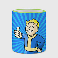 Кружка 3D Fallout Blue, цвет: 3D-светло-зеленый кант — фото 2