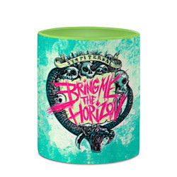Кружка 3D BMTH: Sempiternal, цвет: 3D-белый + светло-зеленый — фото 2