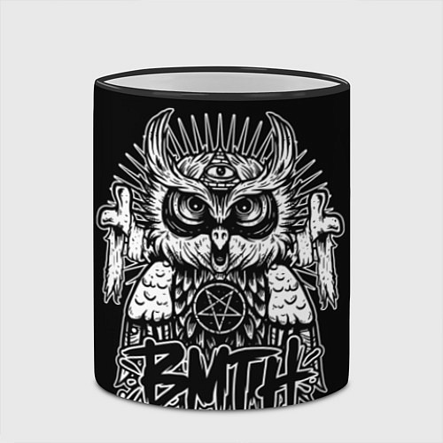 Кружка цветная BMTH Owl / 3D-Черный кант – фото 2