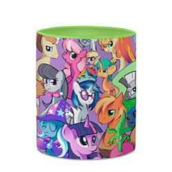 Кружка 3D My Little Pony, цвет: 3D-белый + светло-зеленый — фото 2