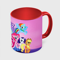 Кружка 3D My Little Pony, цвет: 3D-белый + красный