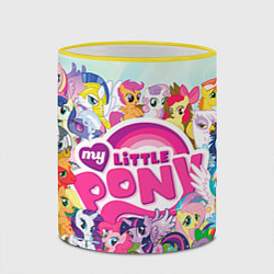 Кружка 3D My Little Pony, цвет: 3D-желтый кант — фото 2