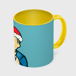 Кружка 3D Fallout New Year, цвет: 3D-белый + желтый