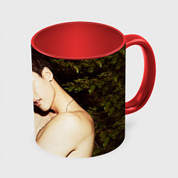 Кружка 3D Lee Jong Hyun, цвет: 3D-белый + красный