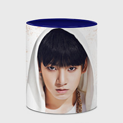 Кружка 3D Jeon Jung Kook, цвет: 3D-белый + синий — фото 2