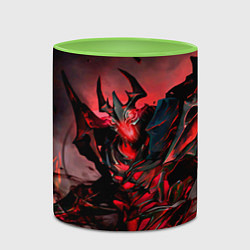 Кружка 3D Shadow Fiend, цвет: 3D-белый + светло-зеленый — фото 2