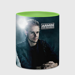 Кружка 3D Armin Van Buuren, цвет: 3D-белый + светло-зеленый — фото 2