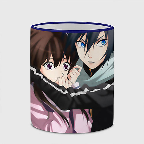 Кружка цветная Бездомный бог / 3D-Синий кант – фото 2