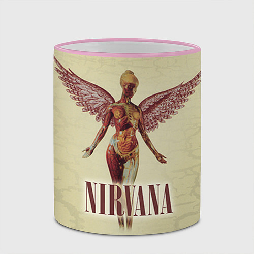 Кружка цветная Nirvana Angel / 3D-Розовый кант – фото 2