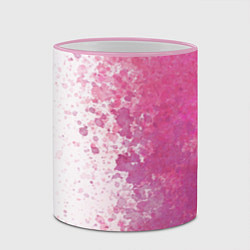 Кружка 3D Белый и розовый, цвет: 3D-розовый кант — фото 2