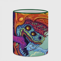 Кружка 3D CS:GO Hyper Beast, цвет: 3D-зеленый кант — фото 2