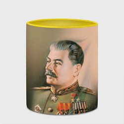 Кружка 3D Иосиф Сталин, цвет: 3D-белый + желтый — фото 2
