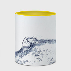 Кружка 3D Белая вода, цвет: 3D-белый + желтый — фото 2