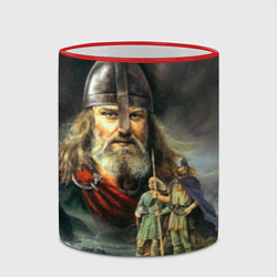 Кружка 3D Богатырь Руси, цвет: 3D-красный кант — фото 2