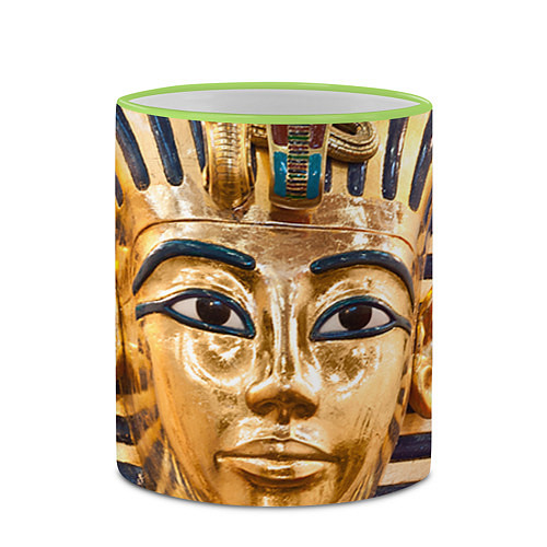 Кружка цветная Фараон / 3D-Светло-зеленый кант – фото 2