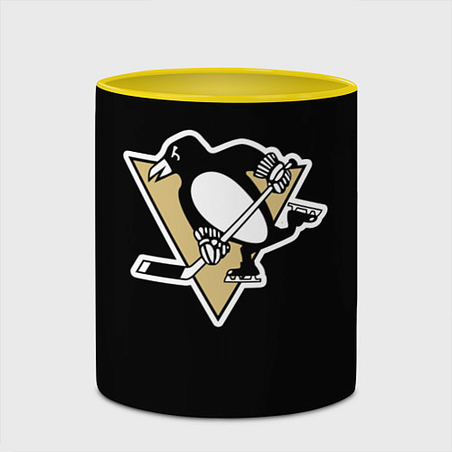 Кружка цветная Pittsburgh Penguins: Crosby / 3D-Белый + желтый – фото 2