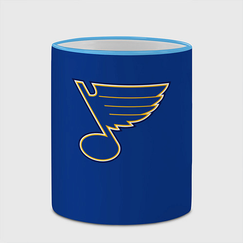 Кружка цветная St Louis Blues: Tarasenko 91 / 3D-Небесно-голубой кант – фото 2