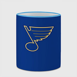 Кружка 3D St Louis Blues: Tarasenko 91, цвет: 3D-небесно-голубой кант — фото 2