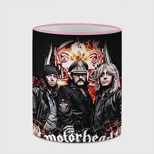 Кружка цветная Motorhead Band / 3D-Розовый кант – фото 2