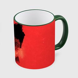 Кружка 3D Norton: White & Red, цвет: 3D-зеленый кант