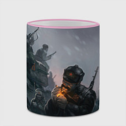 Кружка 3D Солдаты, цвет: 3D-розовый кант — фото 2