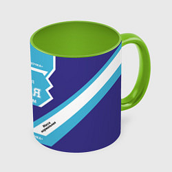 Кружка 3D Сладкая Катя, цвет: 3D-белый + светло-зеленый