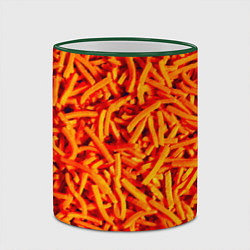 Кружка 3D Морковь, цвет: 3D-зеленый кант — фото 2