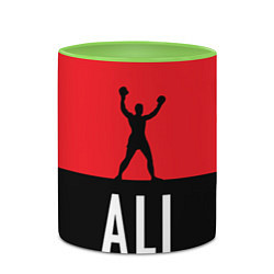 Кружка 3D Ali Boxing, цвет: 3D-белый + светло-зеленый — фото 2