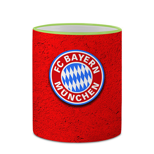 Кружка цветная Bayern FC / 3D-Светло-зеленый кант – фото 2